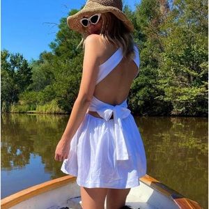 PEPPERMAYO European Towns Linen Mini Dress, Like New!